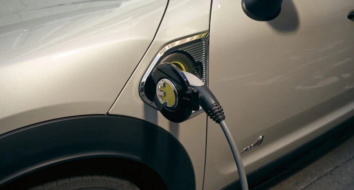 The MINI Cooper SE Countryman PHEV charging. MINI of Rochester in Rochester NY