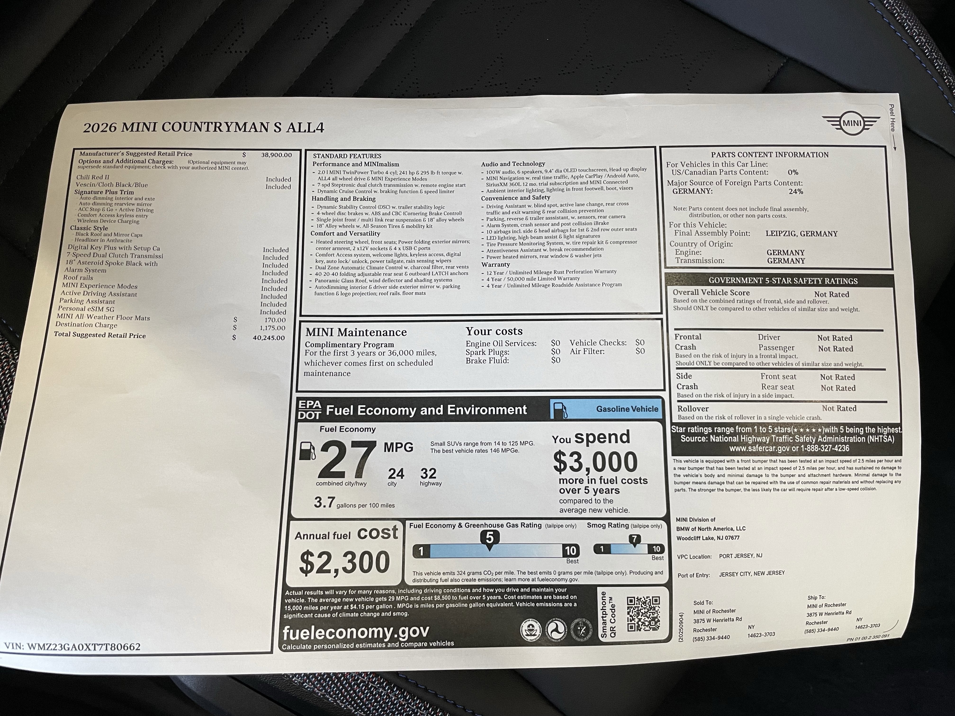 2026 MINI Countryman All4 Cooper S