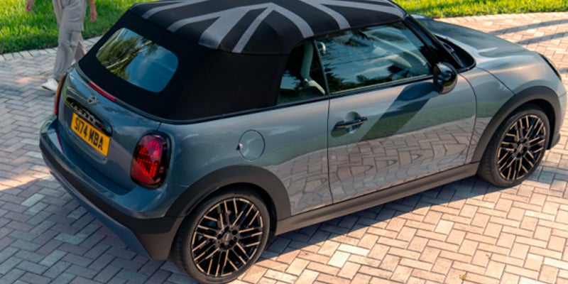 Rear Virw of MiniCooper Convertible